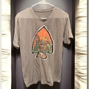 Texan Brown Graphic T-Shirt MEDIUM